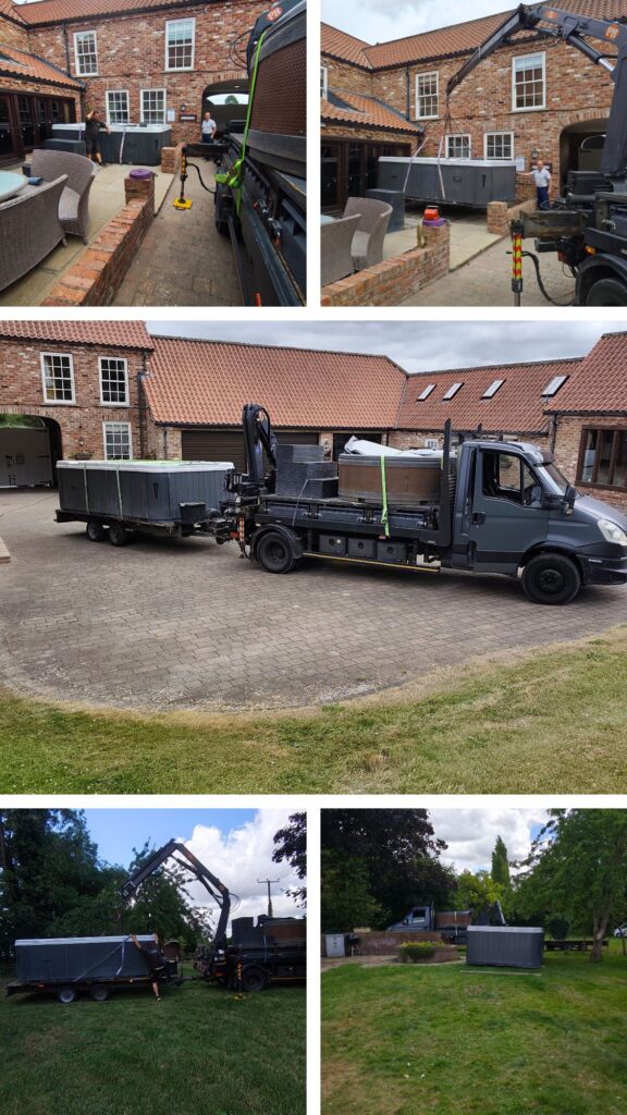 Large Hot Tub Relocation from Driffield to Scunthorpe