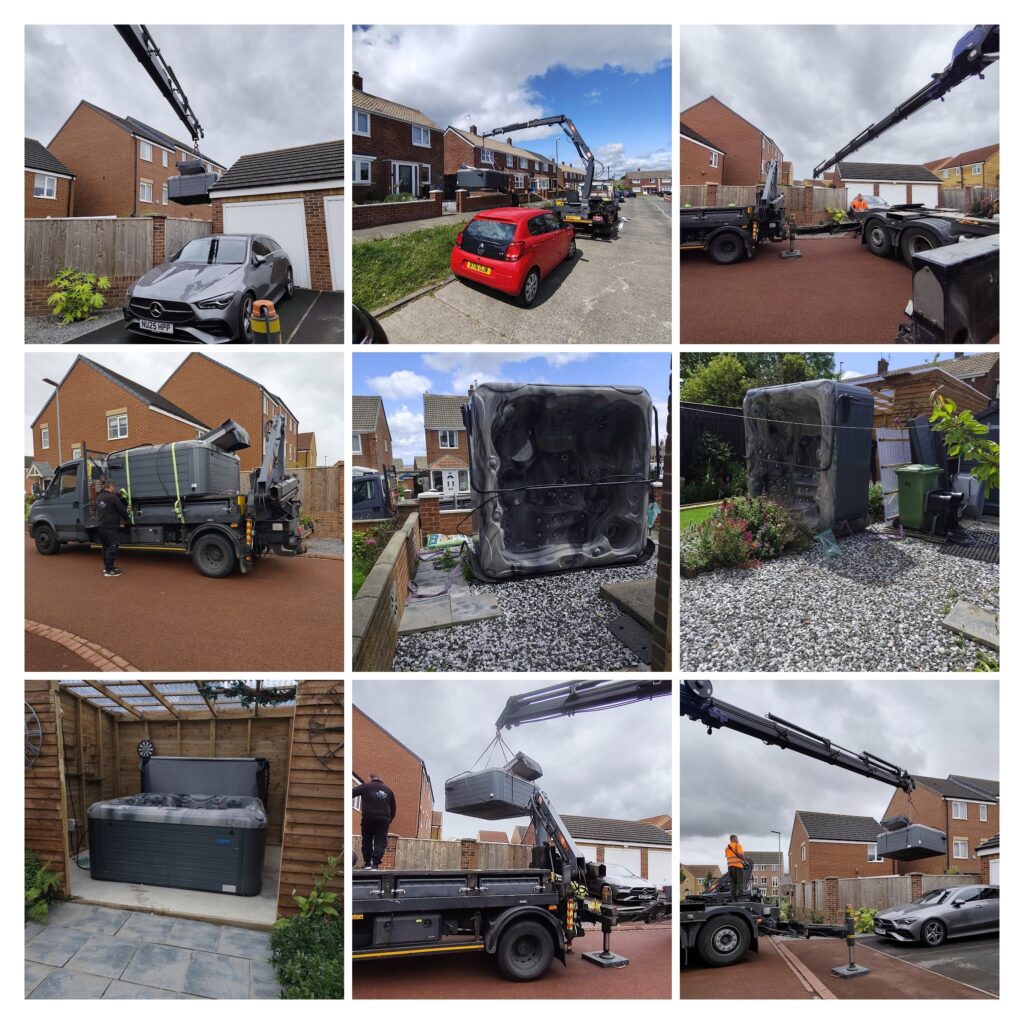 Hot Tub Relocation from Teesside to South Shields