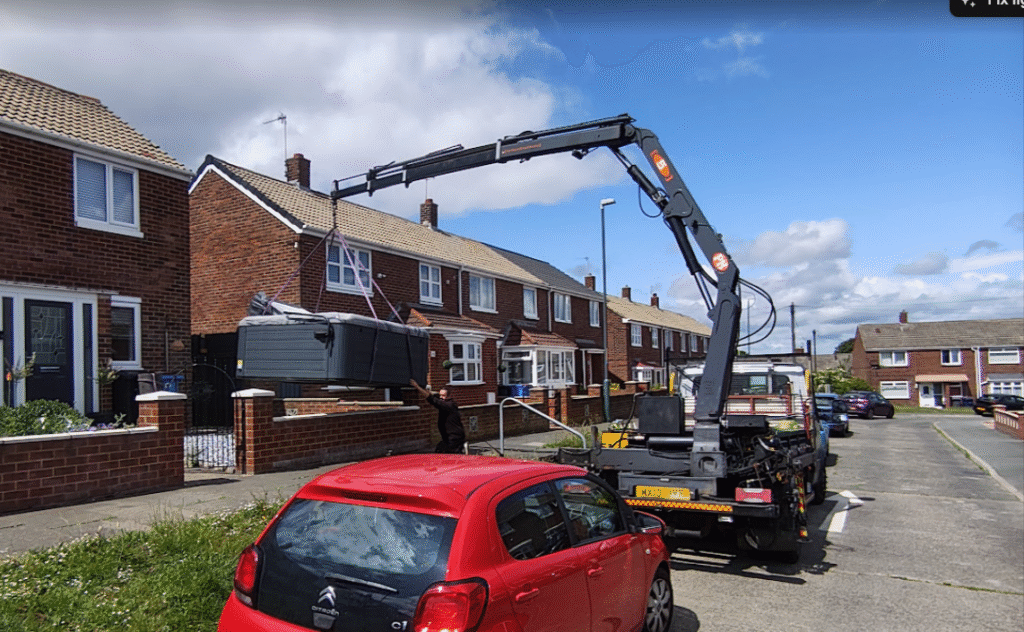 Hot Tub Relocation from Teesside to South Shields