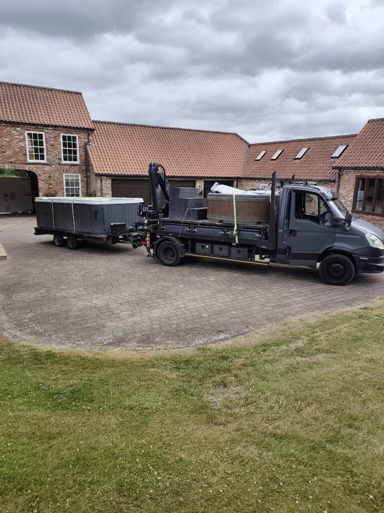 Large Hot Tub Relocation from Driffield to Scunthorpe